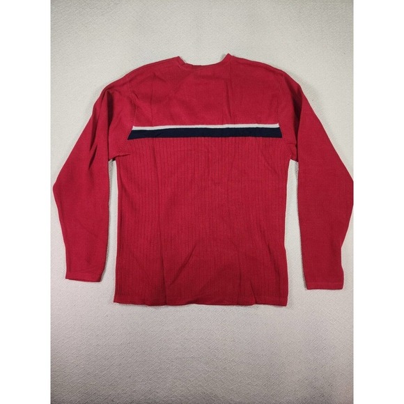 BKE Buckle Sweater Mens Small S Pullover Sweatshirt Crew Neck Red Cotton NWOT 2 - Picture 9 of 12